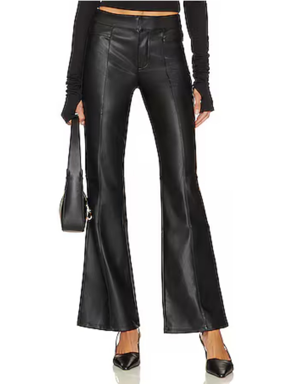 We The Free Uptown High Rise Faux Leather Pant (Size 8)